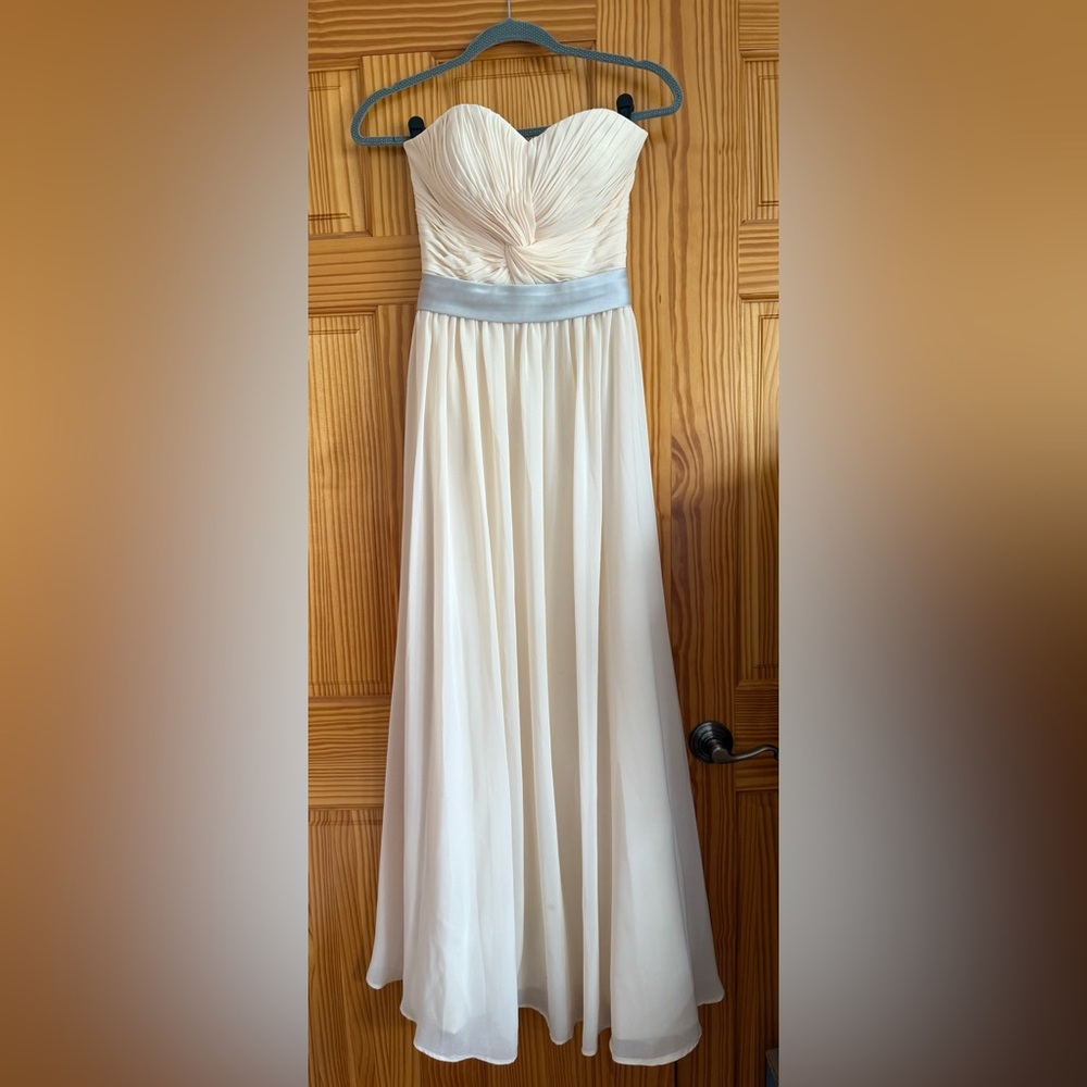 Cream Strapless Dress | S